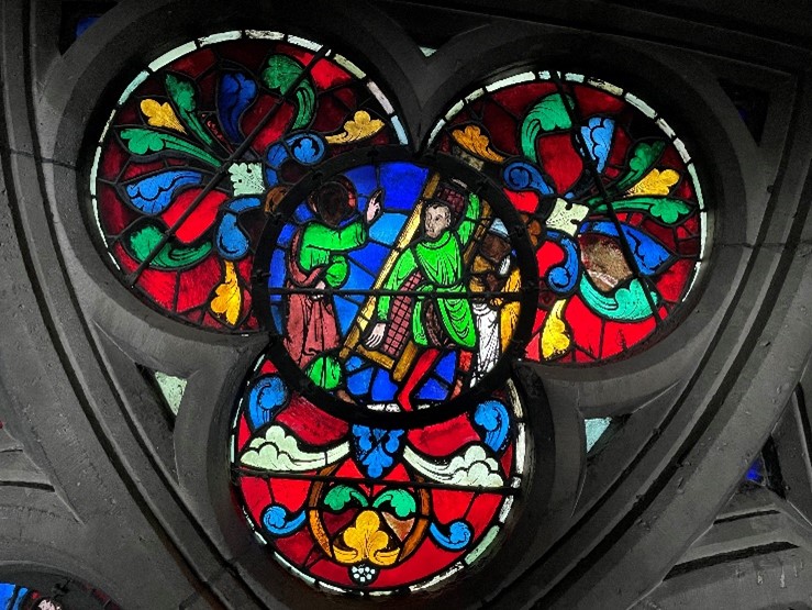 The Stained Glass Of Notre Dame De Paris